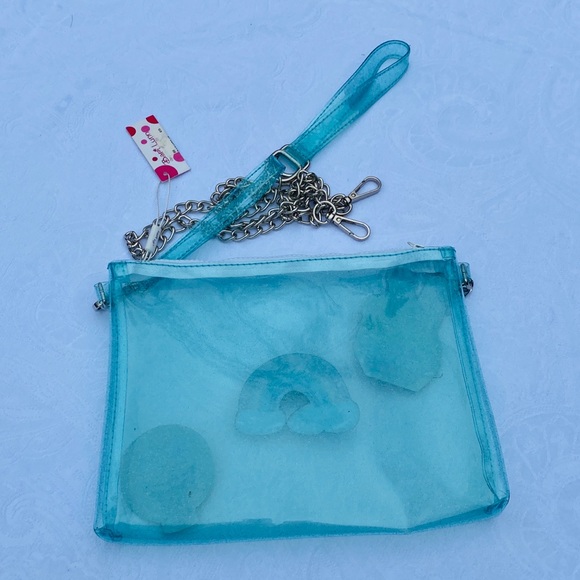 BARI LYNN**Blue Clear Adorable Emoji Bag - Picture 4 of 4